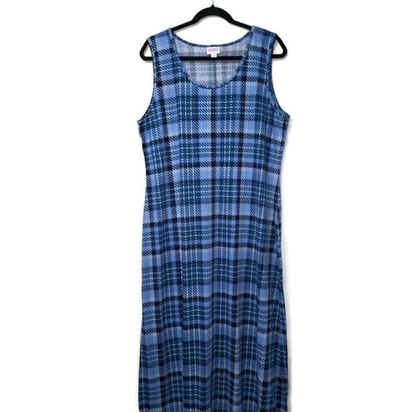LuLaRoe Dresses & Skirts - 2/$15 NWOT Lularoe Blue Plaid Dani Tank Dress